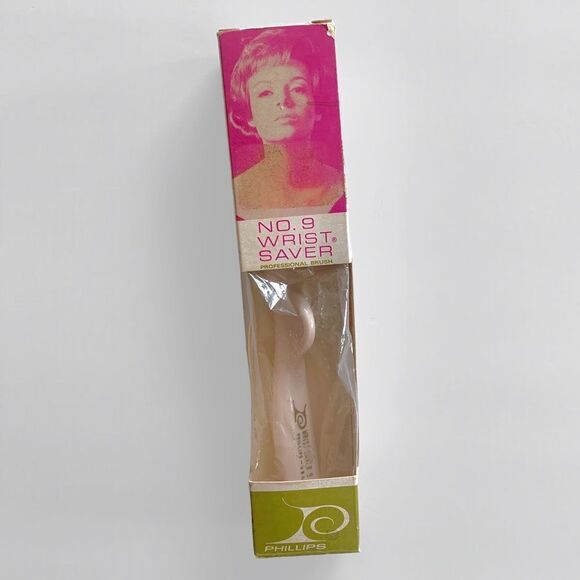 Vintage Phillips No. 9 Wrist Saver Hair Brush - Picture 1 of 8